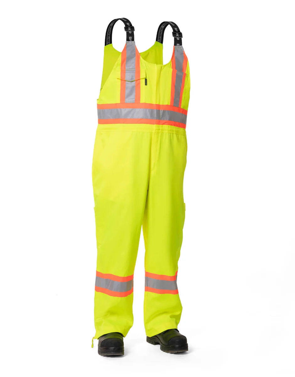 Forcefield Hi Vis Lime Unlined Safety Overall