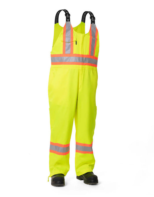 Forcefield Hi Vis Lime Unlined Safety Overall