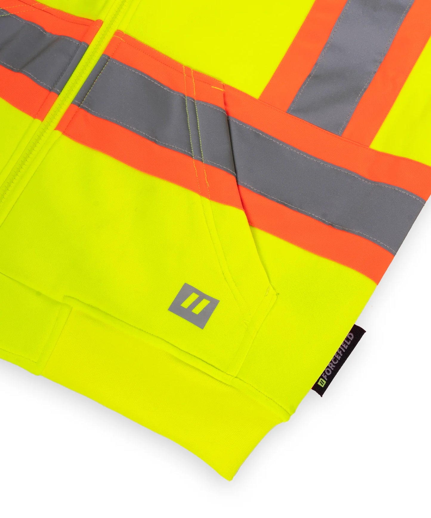 Forcefield Deluxe Hi Vis Safety Hoodie, Detachable Hood