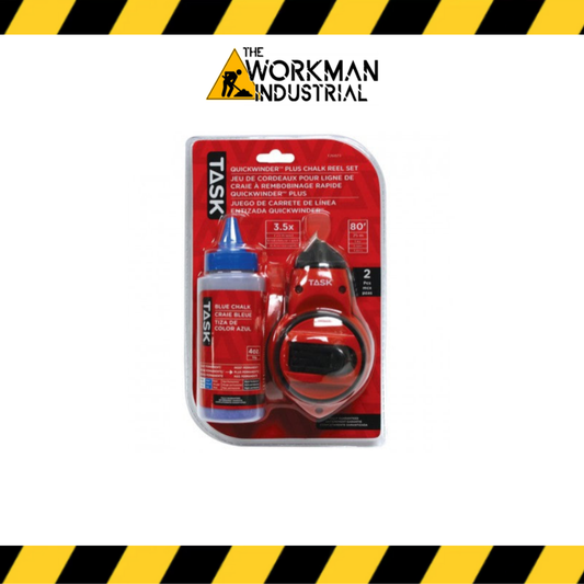 Task Tools 2-Piece Quickwinder Plus Chalk Reel Set