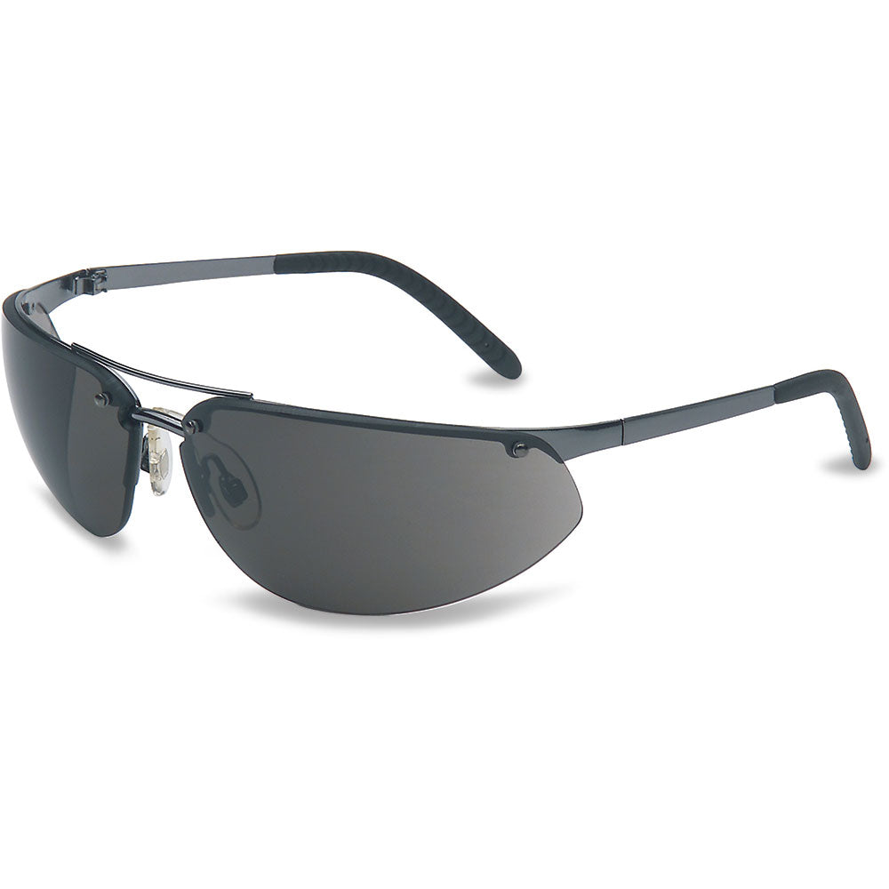 UVEX Fuse Safety Eyewear Gunmetal Frame, Gray Lens with Anti-Scratch Hardcoat