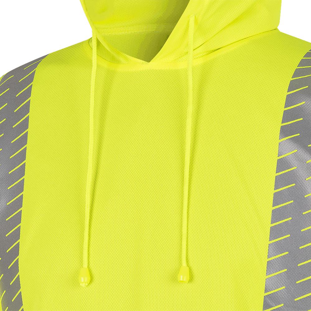 Pioneer Hi-Vis Bird's-Eye Safety Hoodie Shirt - Hi-Vis
