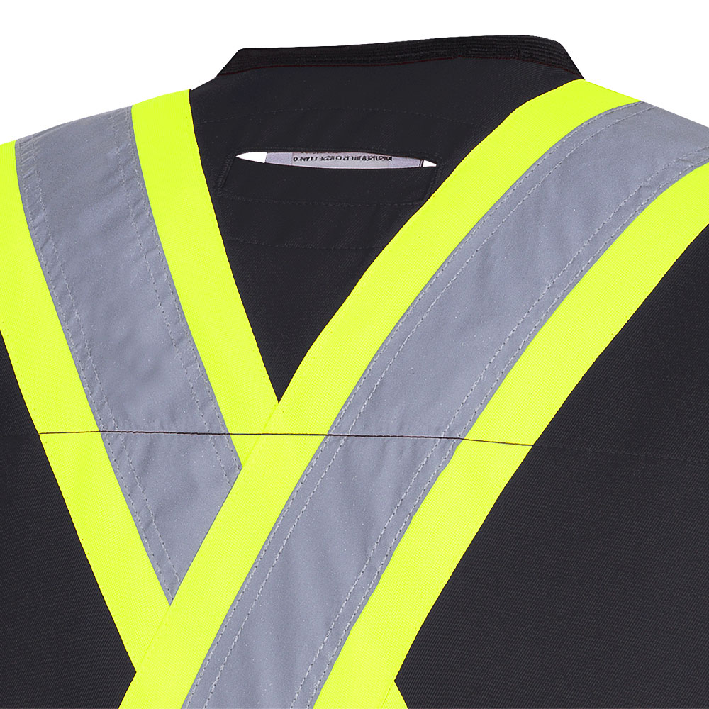 Pioneer Hi-Vis 150D Poly Twill Surveyor's Safety Vest - Snap Closure