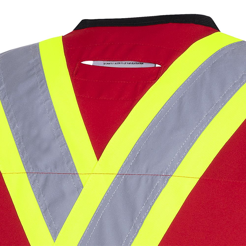 Pioneer Hi-Vis 150D Poly Twill Surveyor's Safety Vest - Snap Closure