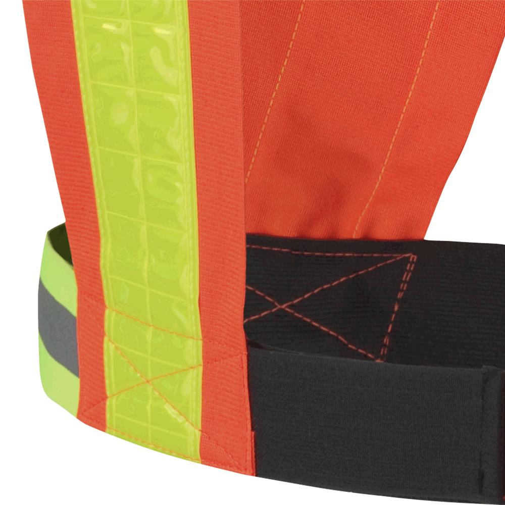 PIONEER Hi-Vis PVC Reflective Safety Sash - Hi-Vis Orange - One Size Fits All