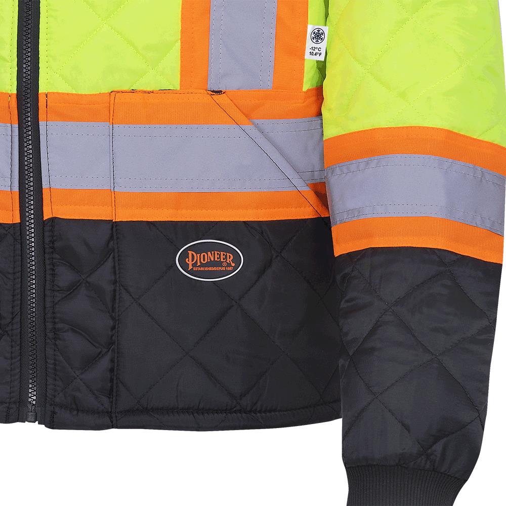 Pioneer Hi-Vis Quilted Freezer Jacket