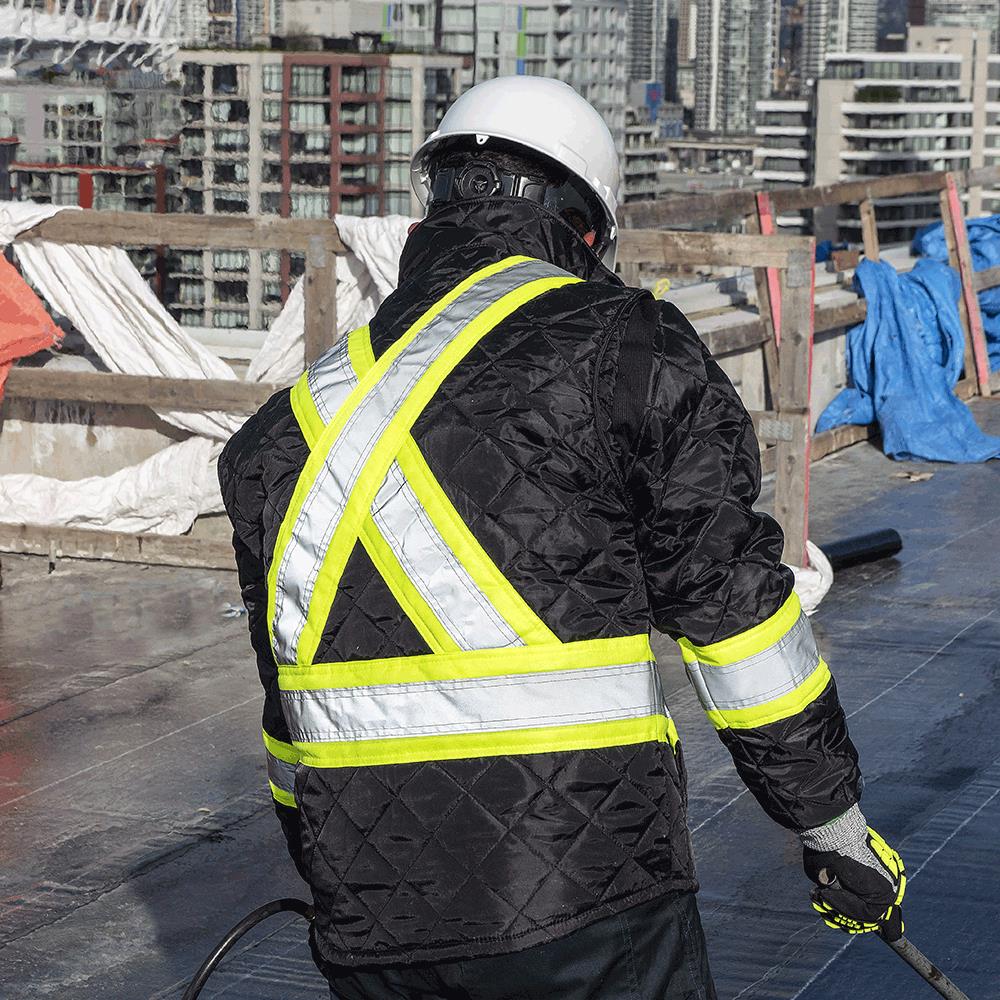 Pioneer Hi-Vis Quilted Freezer Jacket