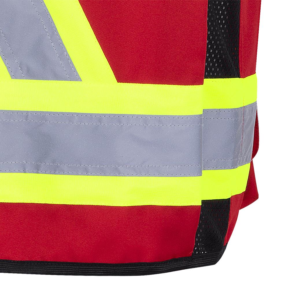 Pioneer Hi-Vis 150D Poly Twill Surveyor's Safety Vest - Snap Closure