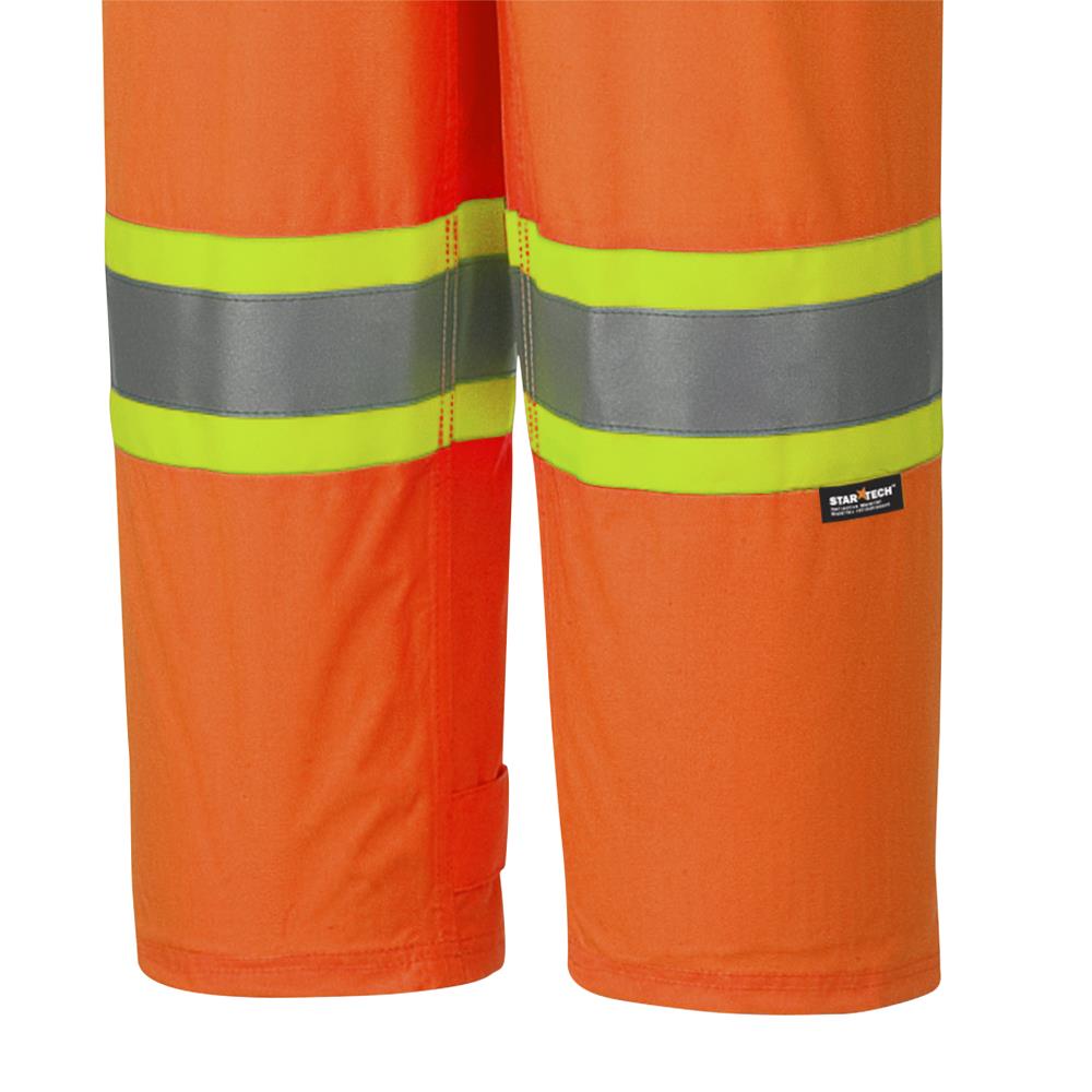 Pioneer Hi-Vis 150D Lightweight Waterproof Safety Bib Pants - Hi-Vis