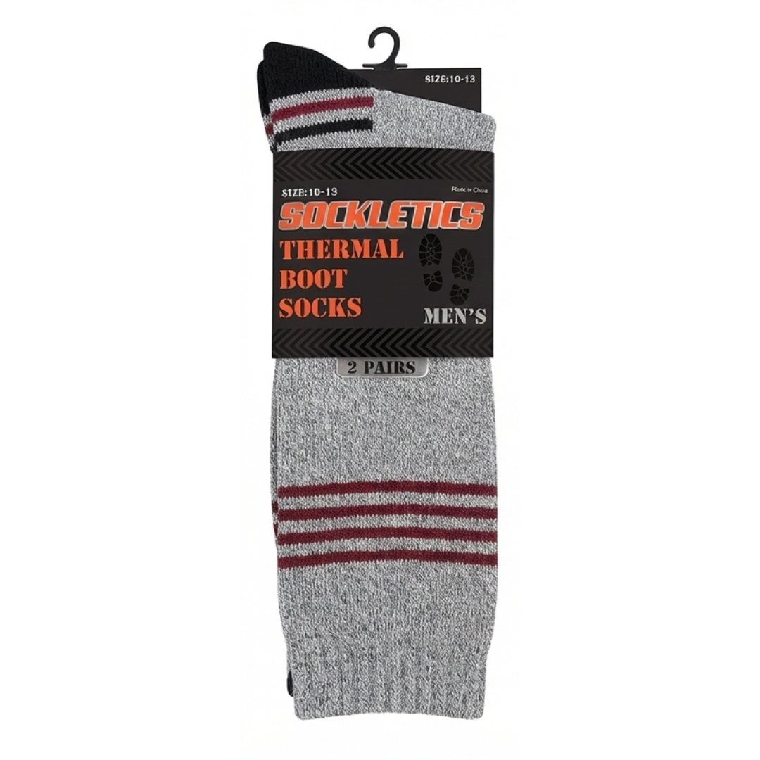 Men’s Sockletics Cotton Blend Marled Thermal Socks