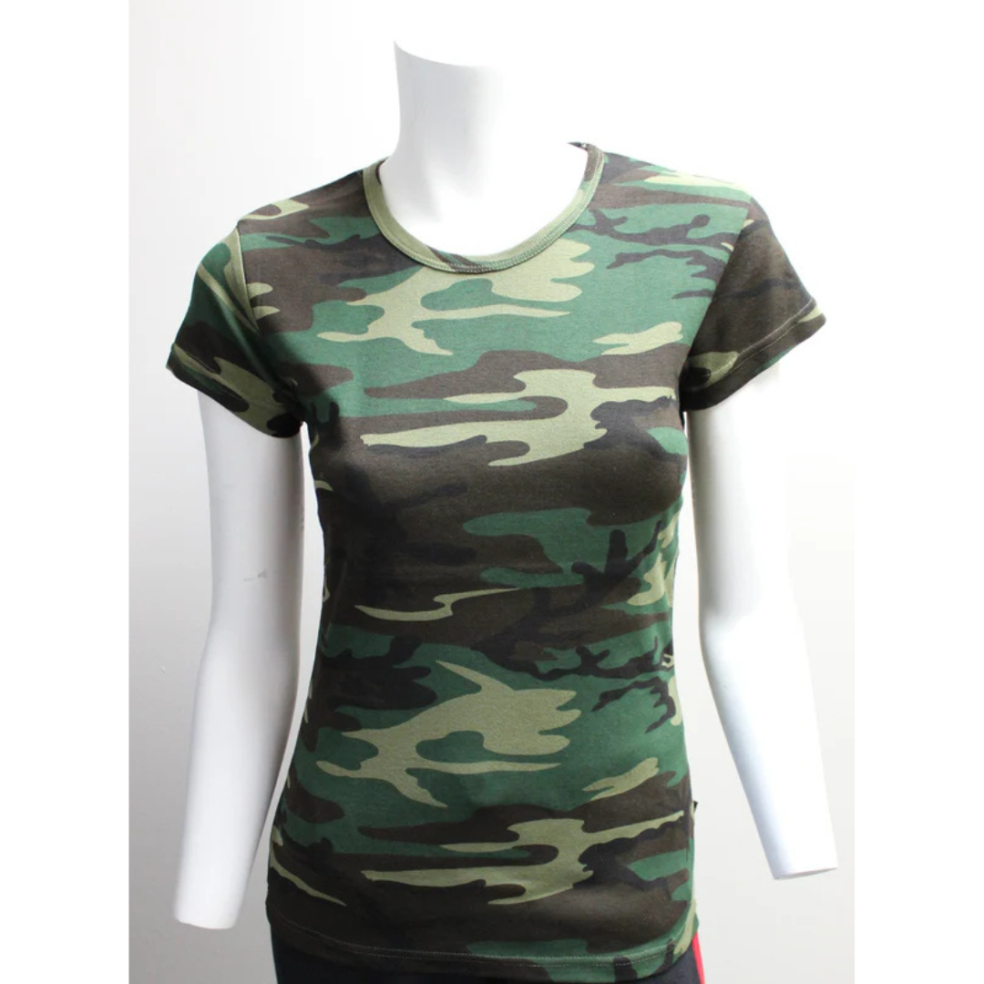 CAMOUFLAGE T-SHIRT 100% COTTON