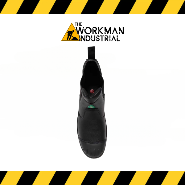 Top view of the SILVERWOLF slip-on boot showing the scuff-resistant bumper toe.