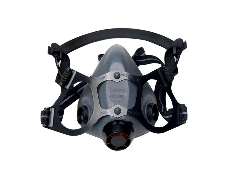Honeywell North 5500 Half Mask Elastomeric With Dual Cartridge Connectors For N Series. Size Medium