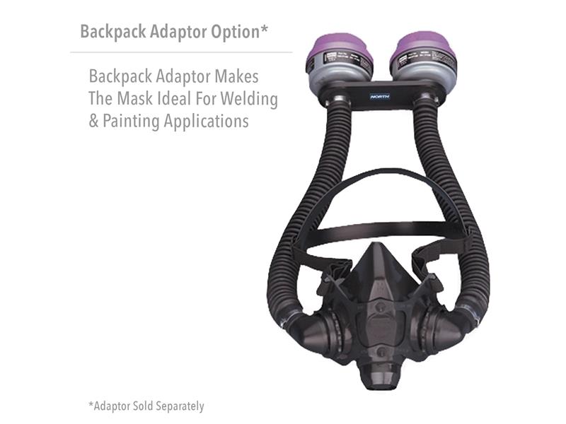 Honeywell North 5500 Half Mask Elastomeric With Dual Cartridge Connectors For N Series. Size Medium