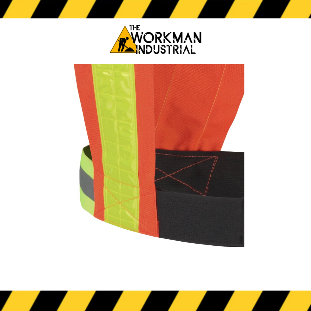 PIONEER Hi-Vis PVC Reflective Safety Sash - Hi-Vis Orange - One Size Fits All
