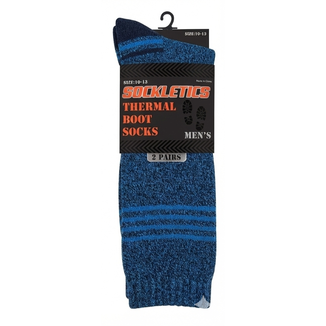 Men’s Sockletics Cotton Blend Marled Thermal Socks