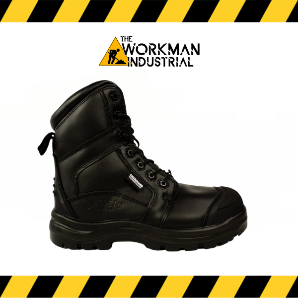 Close-up of the oil-resistant rubber outsole on the J. Audet Jr. TRS boot.
