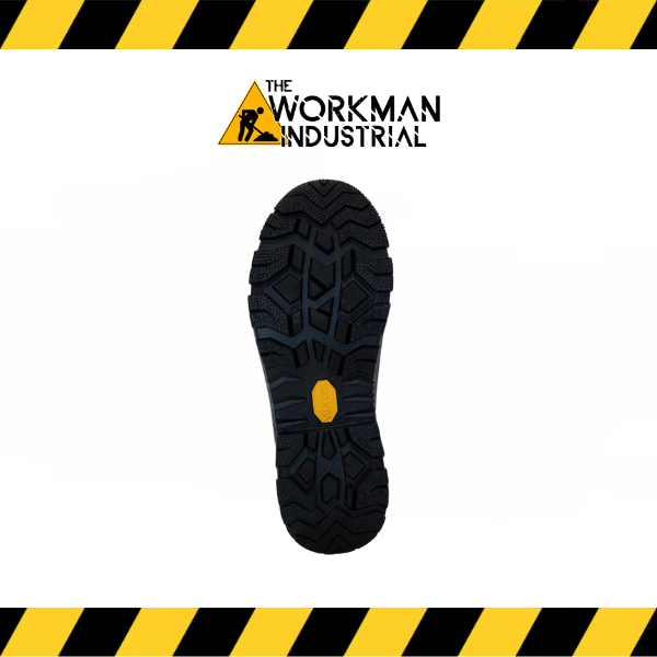 Close-up of the Vibram TC4+ high-grip outsole on the J. Audet Jr. work boot.