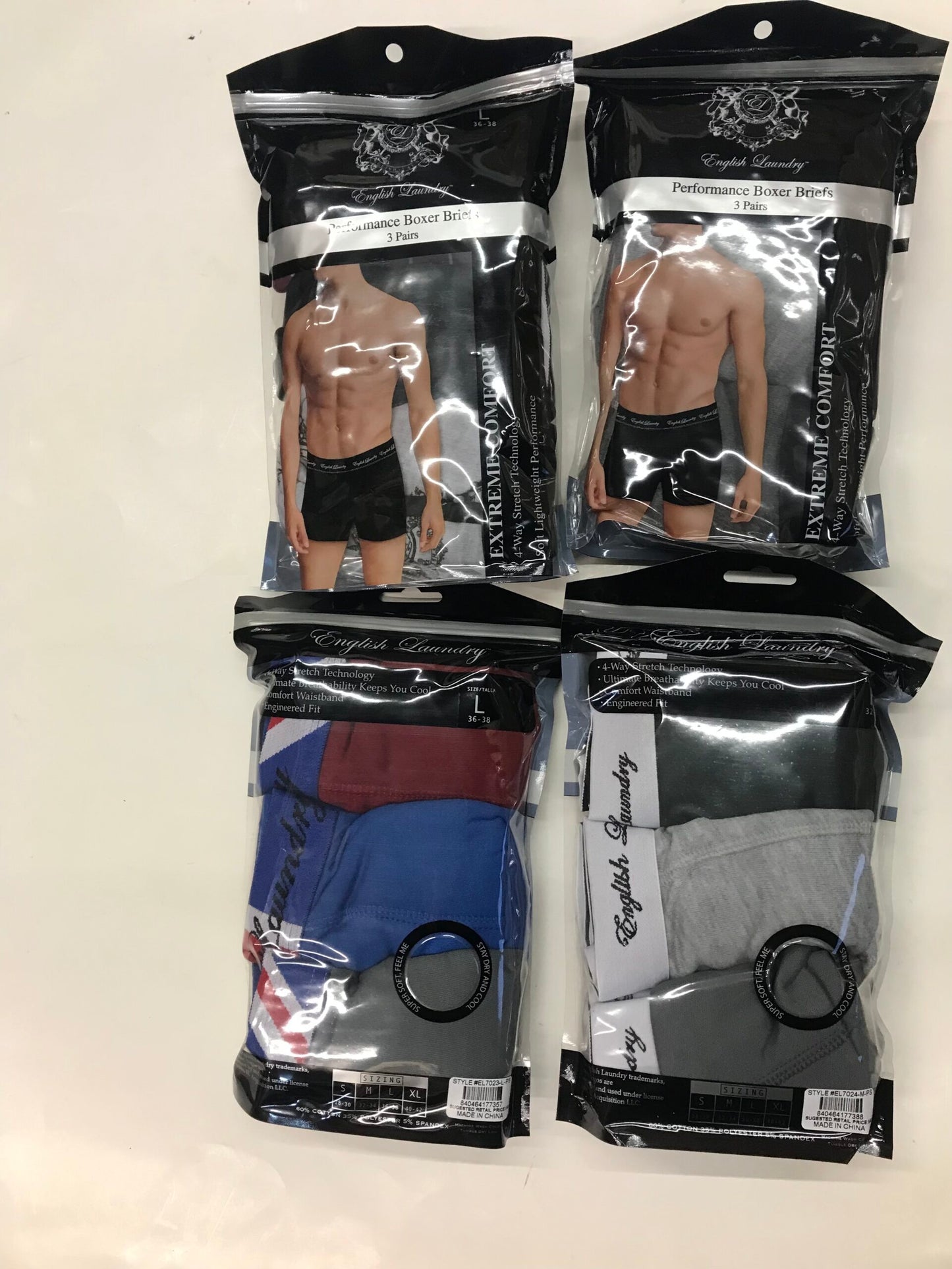 Men’s 3-Pack Boxer Briefs – “English Laundry”