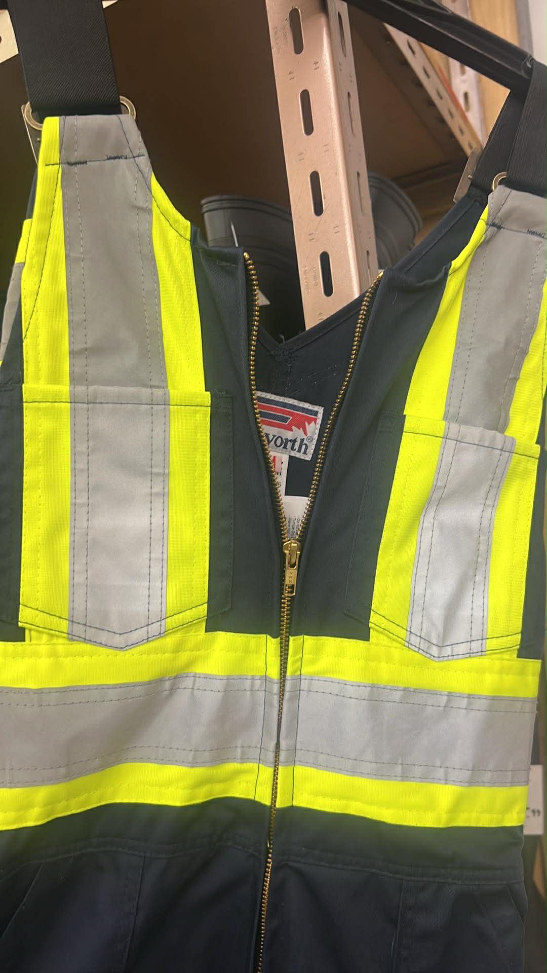 STALWORTH,  HI VIS BIB OVERALL, 36, Blue, M