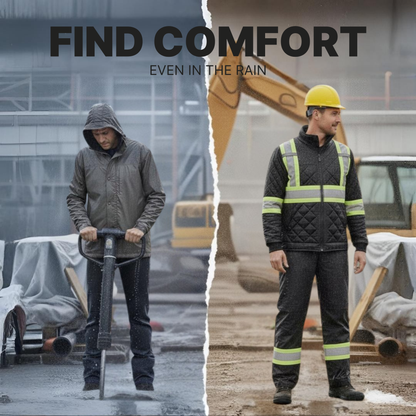 Ground Force Hi-Vis Quilted Freezer Jacket | Insulated