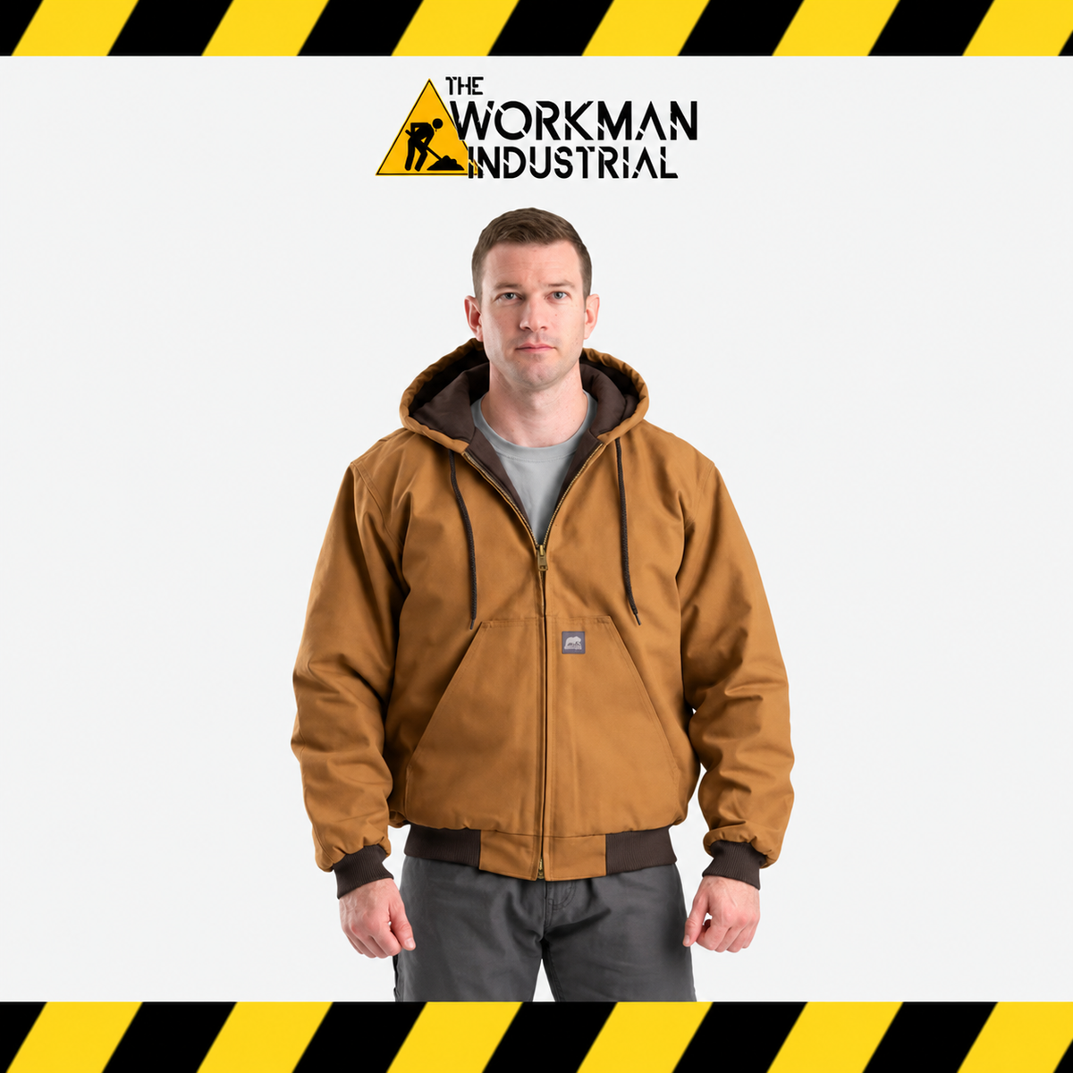 BERNE MEN'S LINED HOODED WORK JACKET