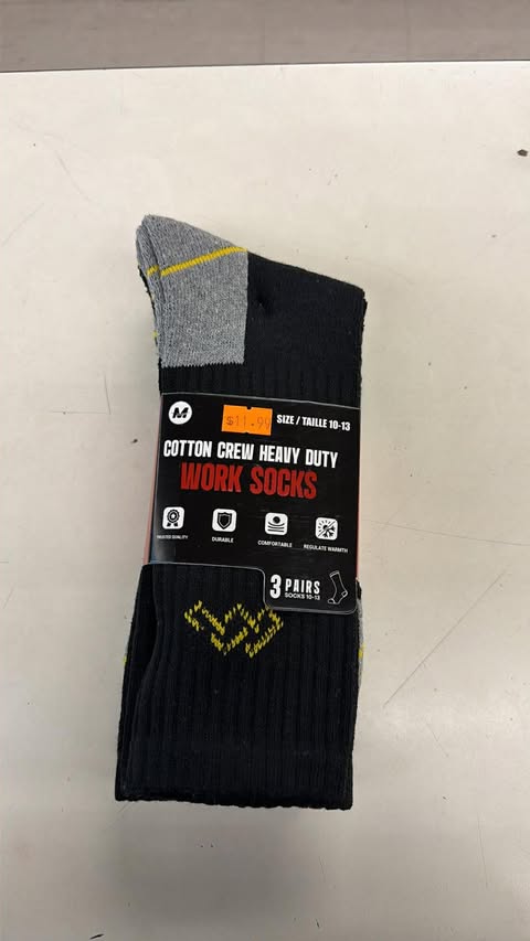 Cotton Crew Heavy Duty Work Socks
