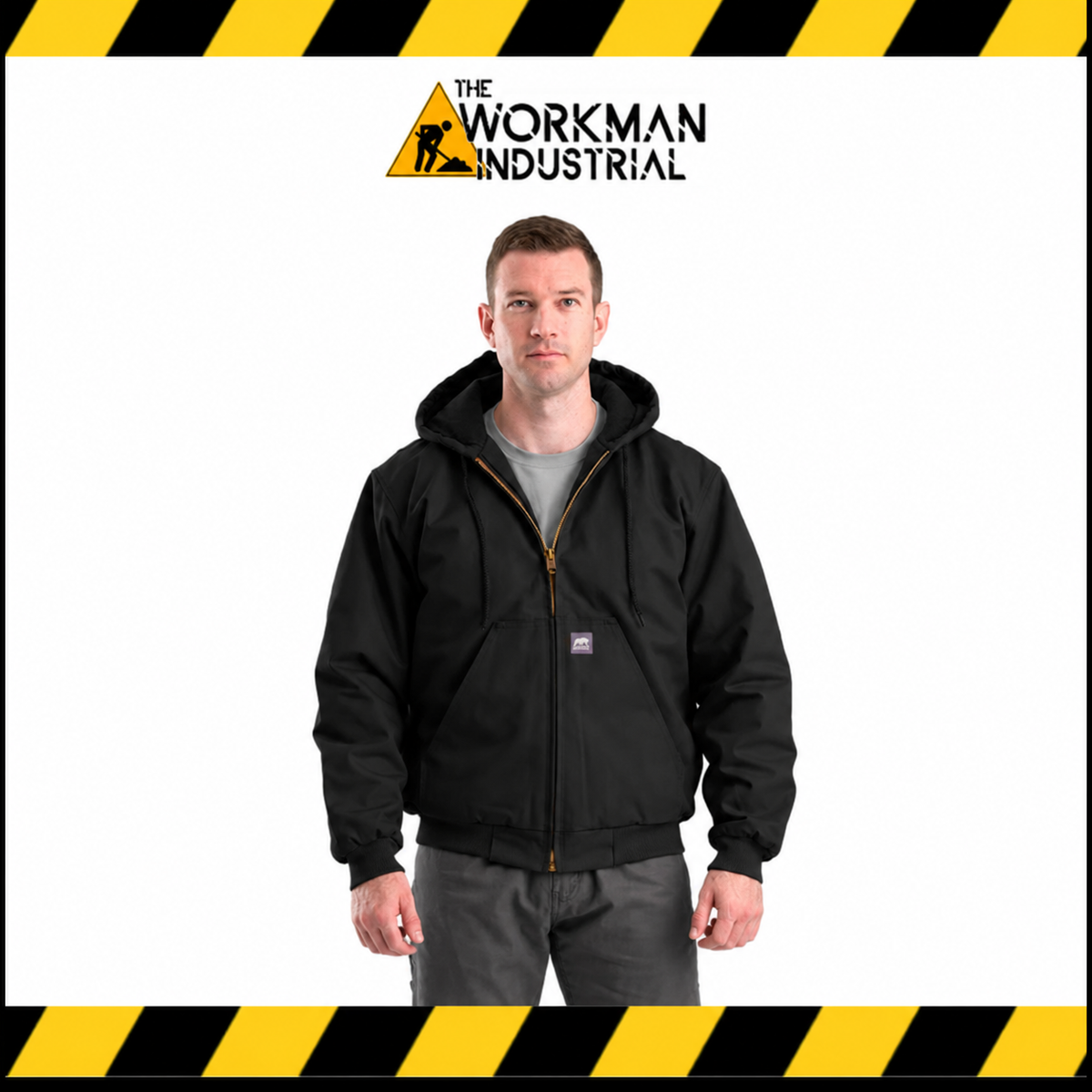 BERNE MEN'S LINED HOODED WORK JACKET