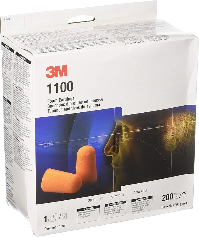 3M™ Foam Earplugs 1100 BOX