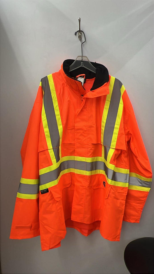 Pioneer Hi viz  Lightweight waterproof safety jacket  - Orange - 4XL