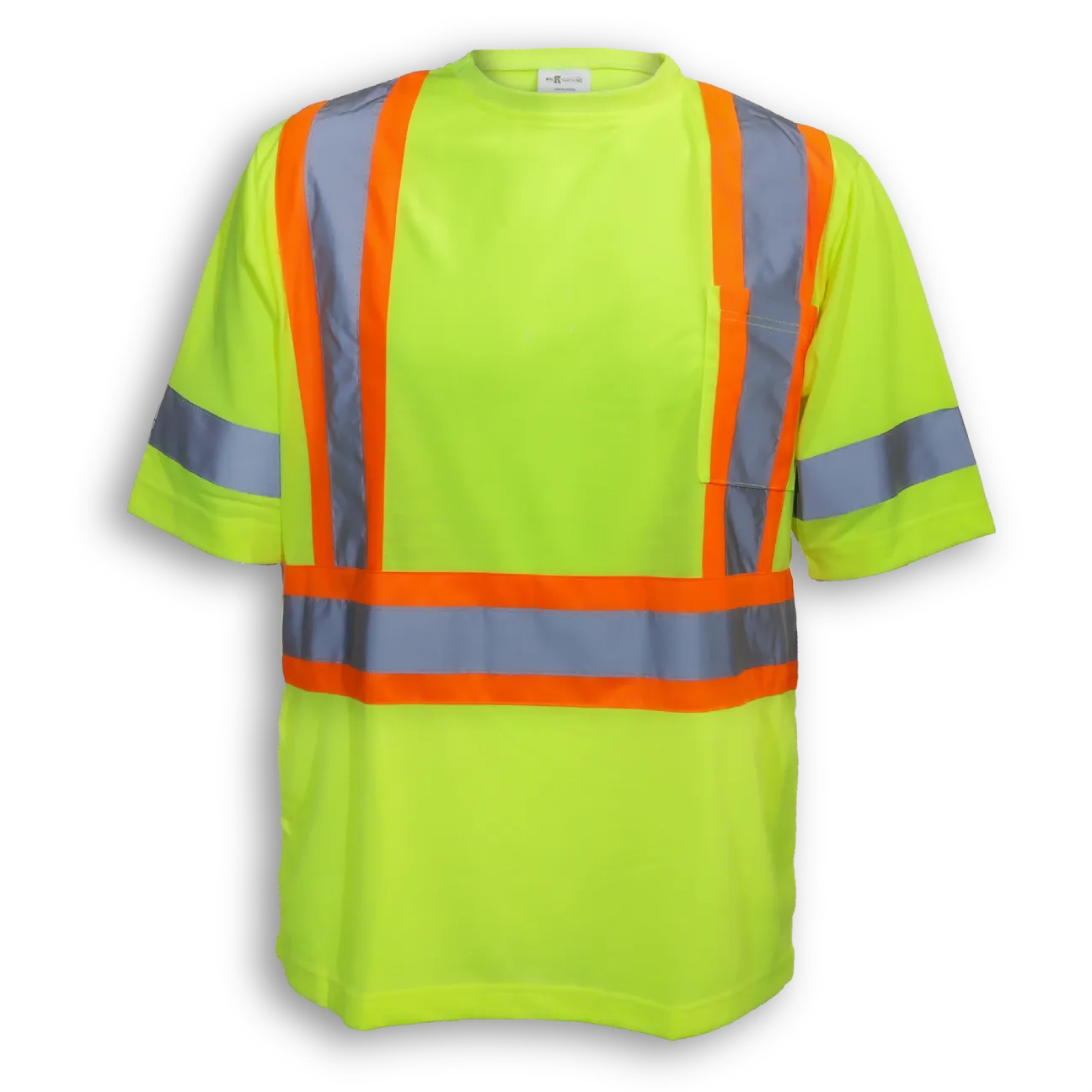 Big K Poly/Cotton Lime Traffic Safety T-Shirt