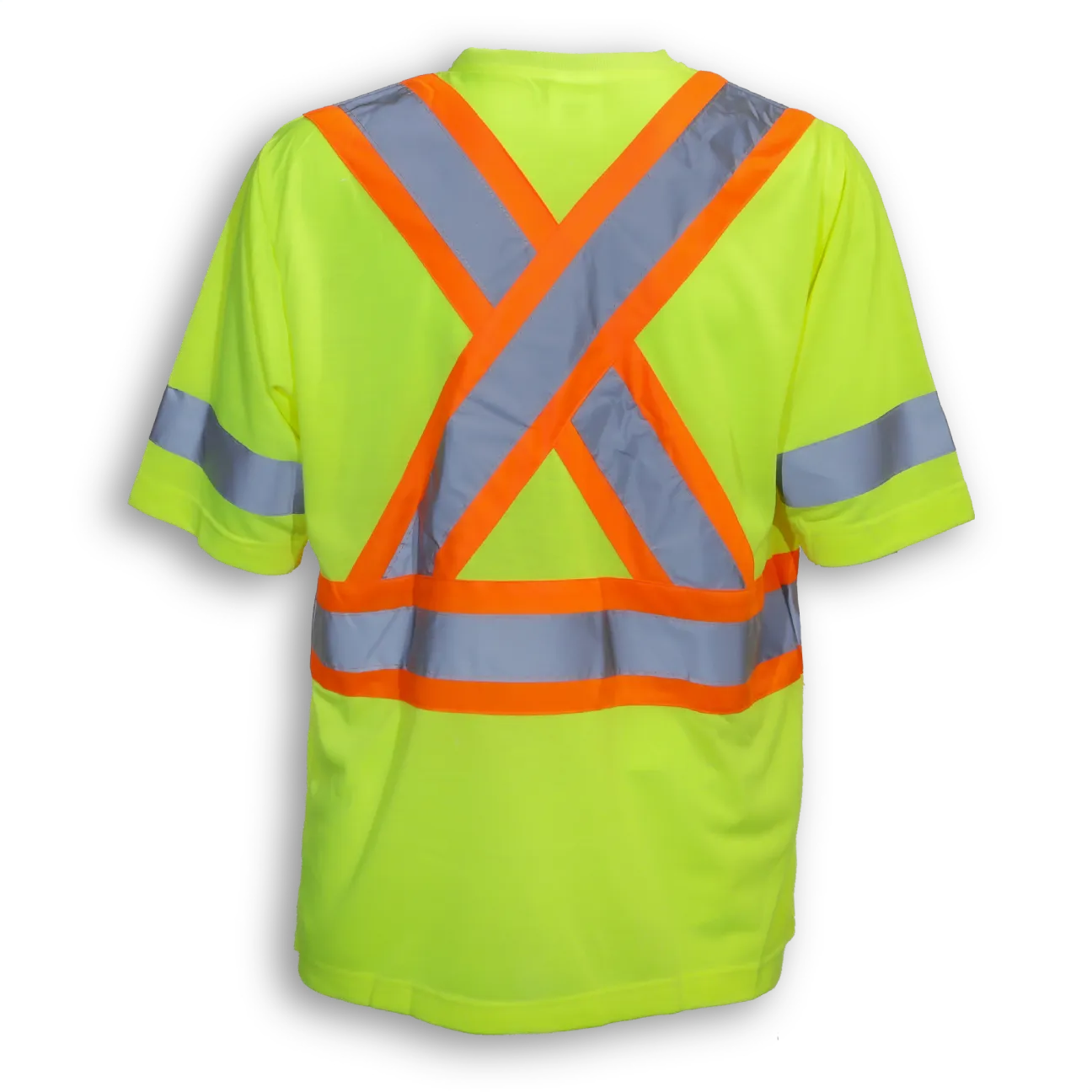 Big K Poly/Cotton Lime Traffic Safety T-Shirt