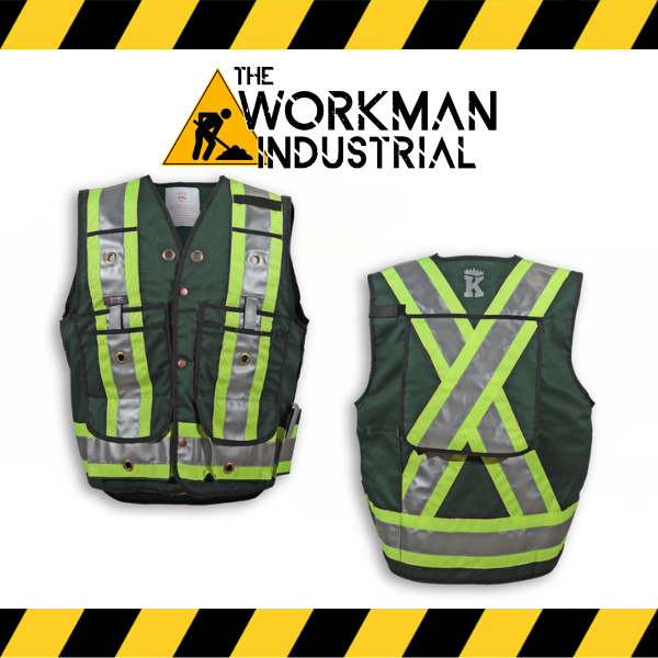 (Big K) Hi Visibility Hi-End Surveyor Safety Vest