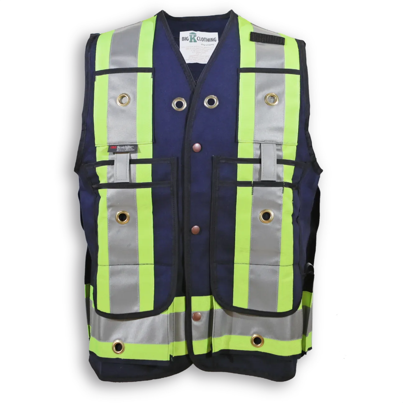 Big K Surveyor's Safety Vest | with Double Back Pouch – Workman
