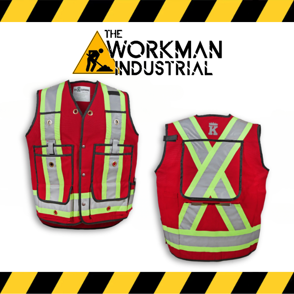 (Big K) Hi Visibility Hi-End Surveyor Safety Vest