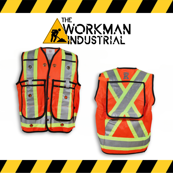 (Big K) Hi Visibility Hi-End Surveyor Safety Vest