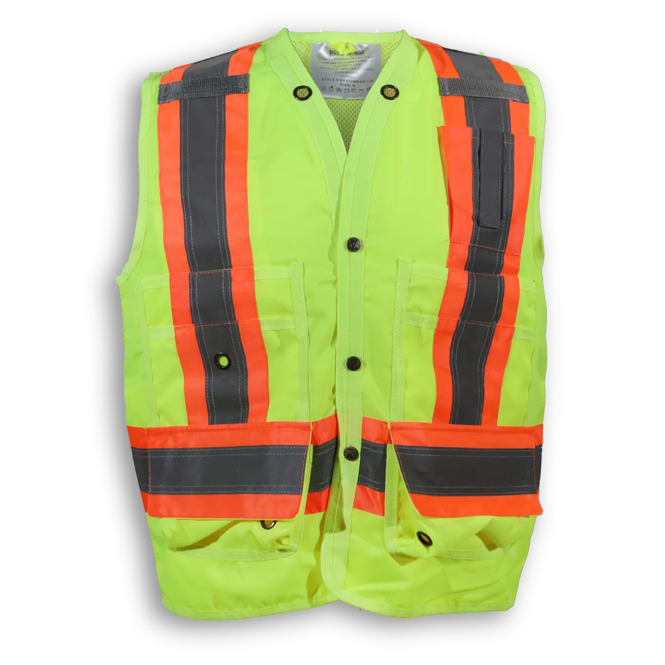 Big K 100% Polyester Mesh Surveyor Vest