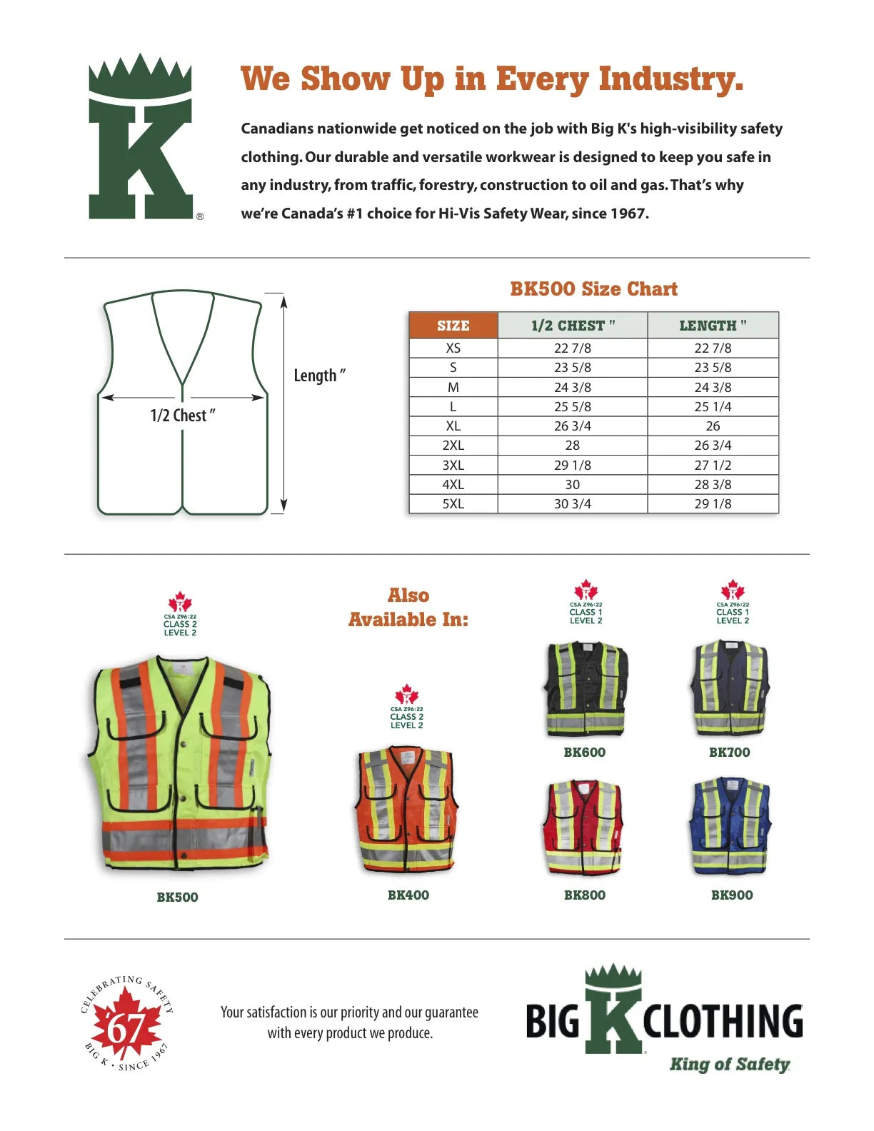 Big K Poly/Cotton Mesh Supervisor Safety Vest