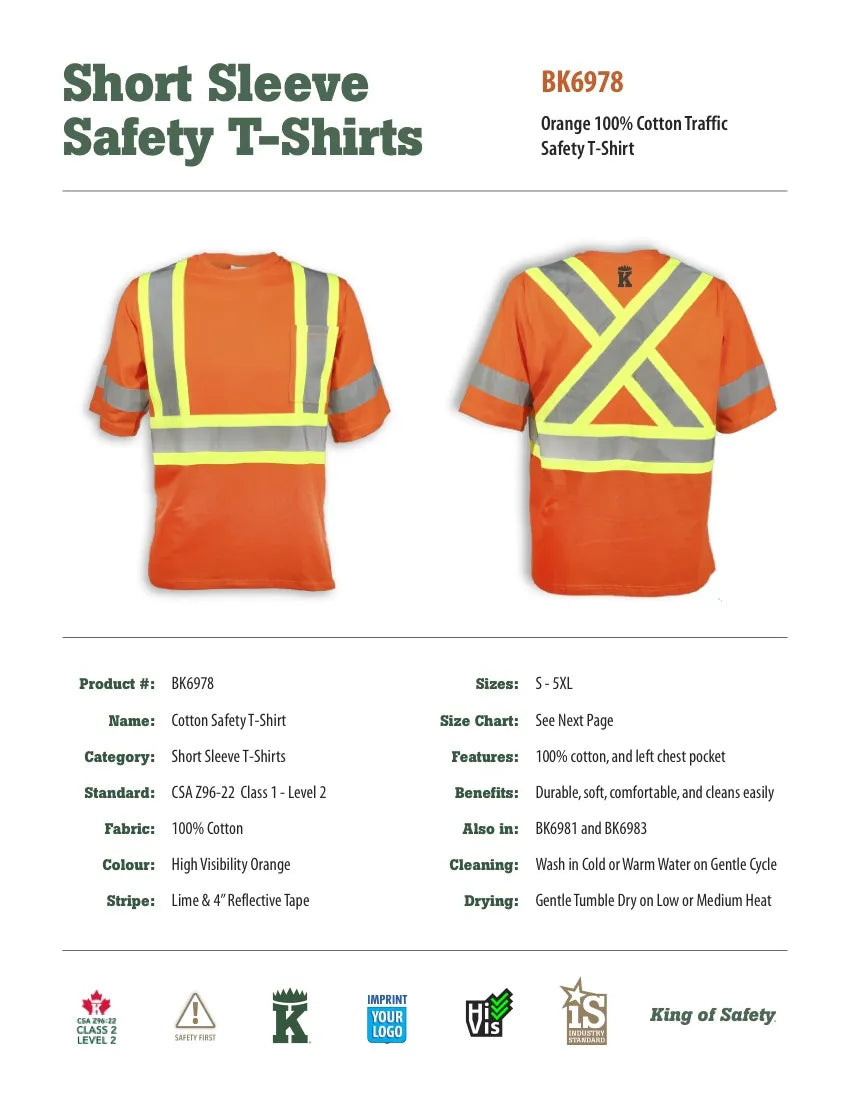 Big K 100% Cotton Traffic Safety T-Shirt