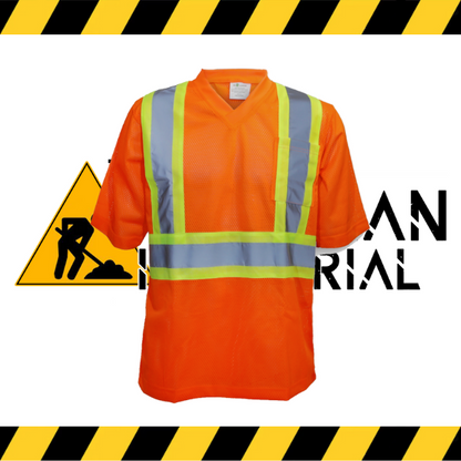 The orange Big K short sleeve mesh hi-vis shirt with 3M reflective tape.