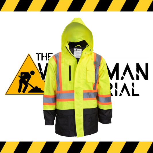 (Big K) 3-in-1 Polyester Waterproof Lime Rain Jacket