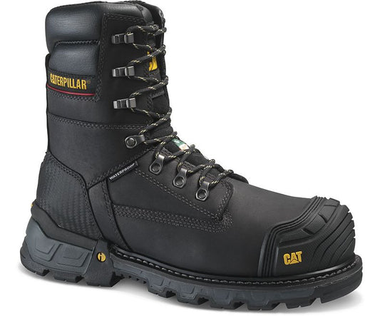 CAT Men's Excavator XL 8" Waterproof Work Boot -Dark Brown
