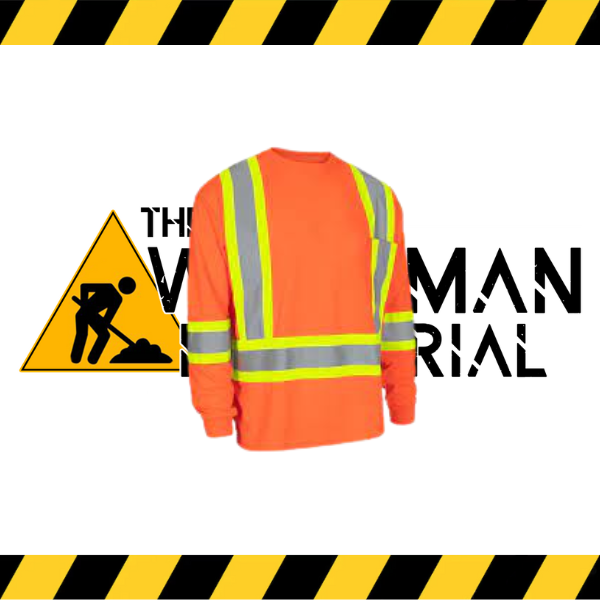 (Forcefield) Hi Vis Crew Neck Long Sleeve Safety Tee