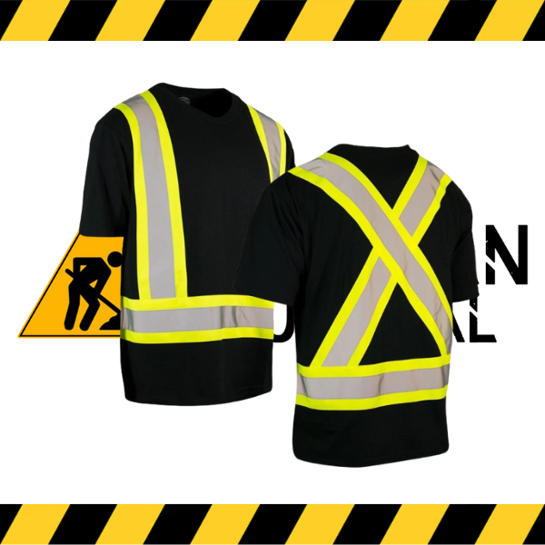 (Forcefield) Hi Vis Crew Neck Short Sleeve Ultrasoft Safety Tee Shirt