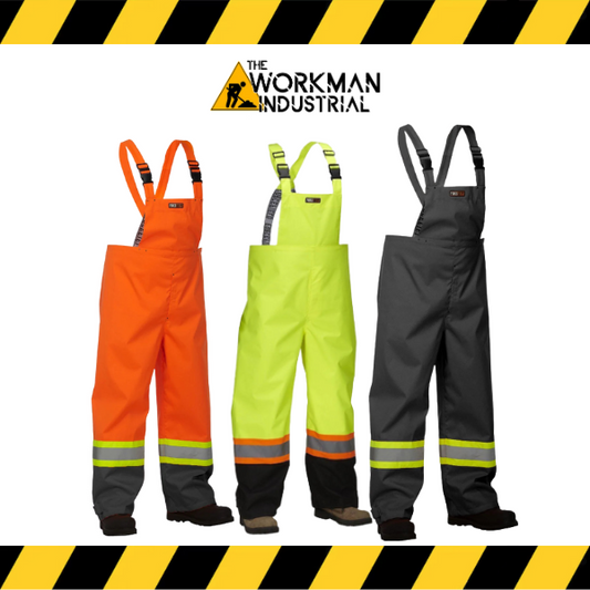 (Forcefield) Hi Vis Safety Rain Overall