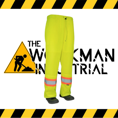 The Forcefield Vented Traffic Pants in fluorescent lime.