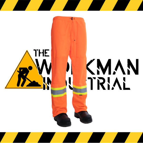 (Forcefield) Hi Vis Safety Tricot Traffic Pants with Vented Legs