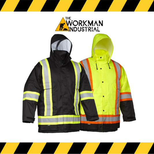 (Forcefield) Hi Vis Safety Winter Cargo Parka