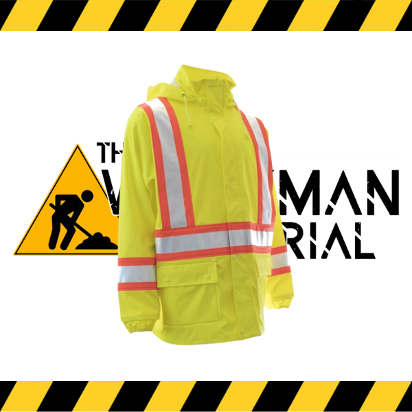 (Forcefield) Hi Visibility Fire Resistant P.U. Rain Jacket