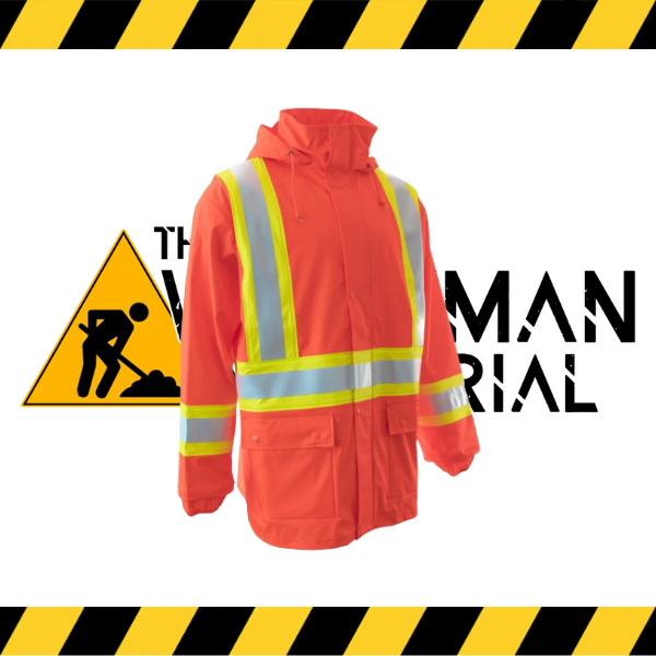 (Forcefield) Hi Visibility Fire Resistant P.U. Rain Jacket